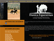 Tablet Screenshot of danicadressage.com